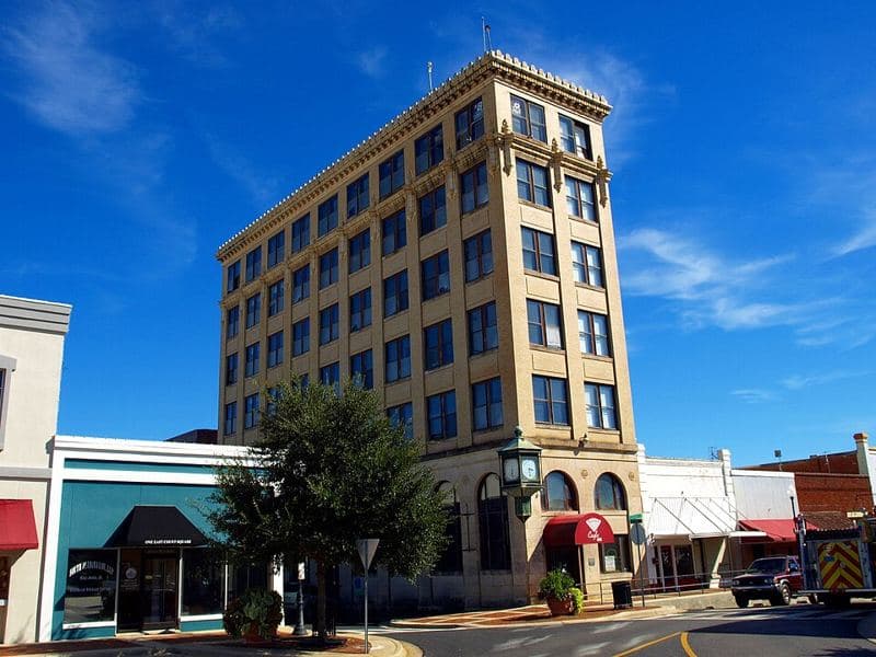 The First National Bank Building in Andalusia, Alabama, listed on the National Register of Historic Places