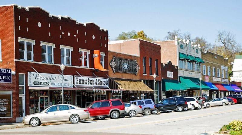 Harrison's historic central business district