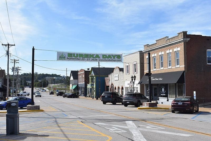 Downtown Eureka, Missouri in September 2026.