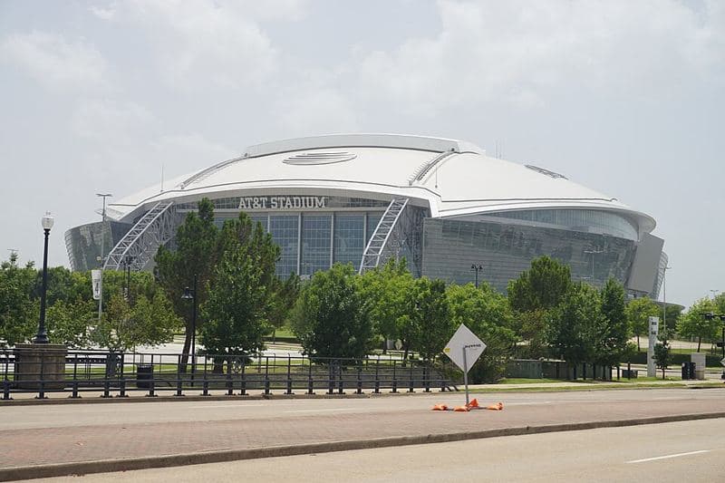 AT&T Stadium in Arlington, Texas (United States).