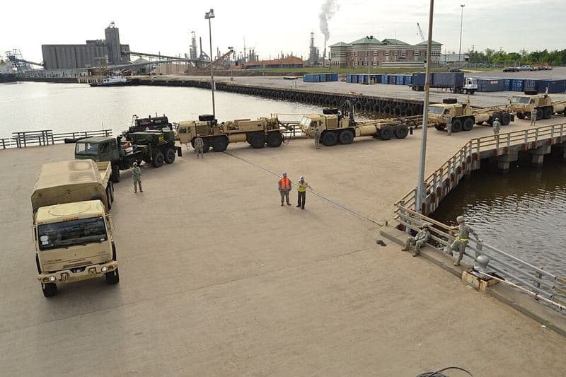 Soldiers with 710th BSB conducted their expeditionary Sealift Emergency Deployment Readiness Exercise, convoying from Fort Polk, La., to the