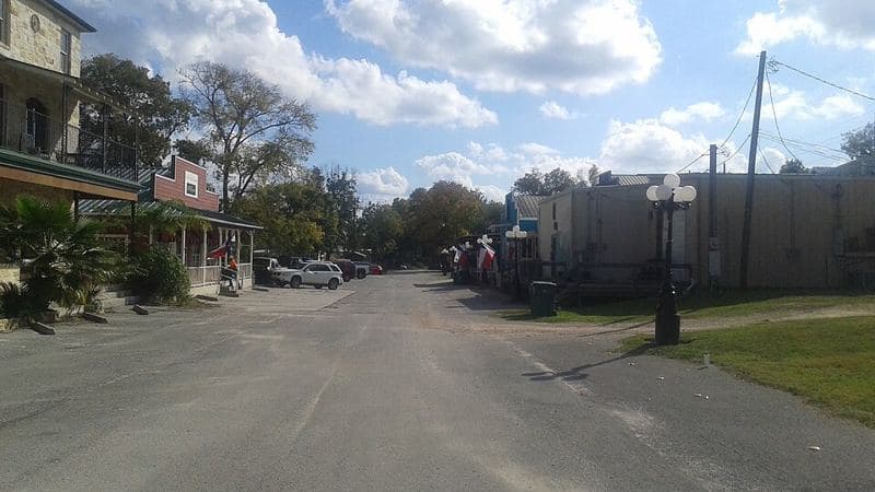 Montgomery, Texas, Historic Business District. View from McCown Street facing south.