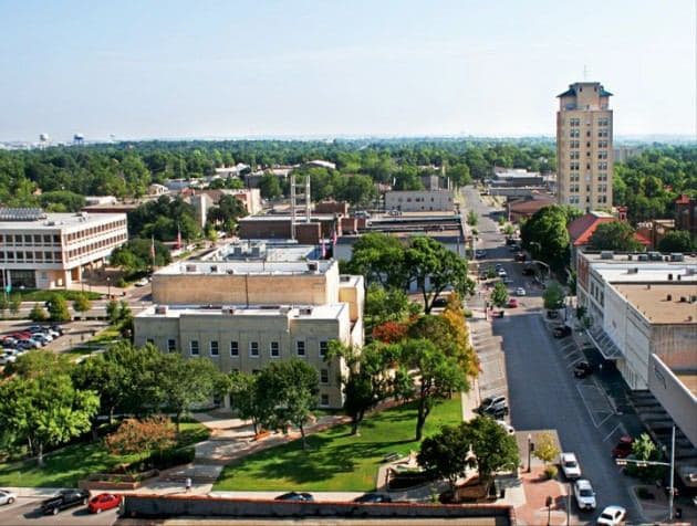 Skyline of Temple Texas