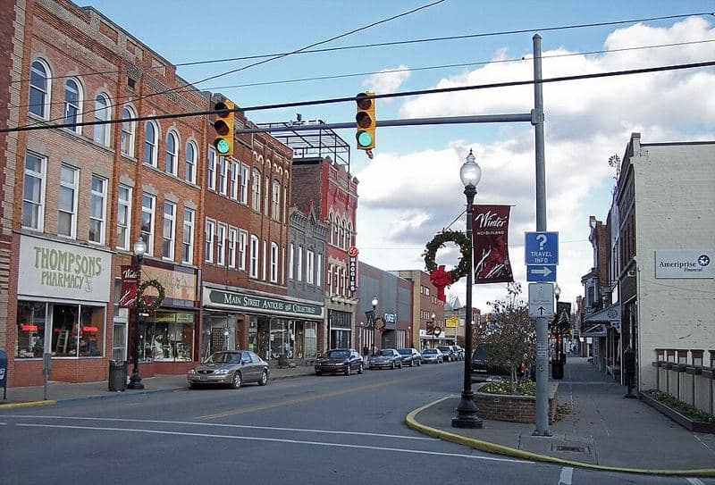 East Main Street in w:Buckhannon, West Virginia